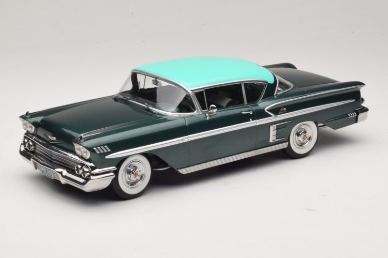 Chevrolet Bel Air Impala Coupe Tumši Zaļš Metālisks & Zaļš KK-Scale 1:18 KKDC181594 Metāls