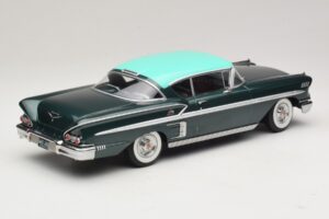 Chevrolet Bel Air Impala Coupe Tumši Zaļš Metālisks & Zaļš KK-Scale 1:18 KKDC181594 Metāls — attēls 2 no 6