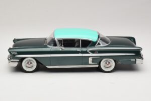 Chevrolet Bel Air Impala Coupe Tumši Zaļš Metālisks & Zaļš KK-Scale 1:18 KKDC181594 Metāls — attēls 3 no 6