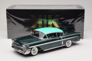 Chevrolet Bel Air Impala Coupe Tumši Zaļš Metālisks & Zaļš KK-Scale 1:18 KKDC181594 Metāls — attēls 6 no 6