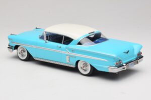 Chevrolet Bel Air Impala Coupe Tirkīza & Krēmkrāsa KK-Scale 1:18 KKDC181593 Metāls — attēls 5 no 6