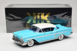Chevrolet Bel Air Impala Coupe Tirkīza & Krēmkrāsa KK-Scale 1:18 KKDC181593 Metāls — attēls 6 no 6