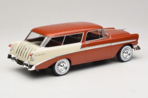 Chevrolet Bel Air Nomad Brūns Metālisks & Krēmkrāsa KK-Scale 1:18 KKDC181294 Metāls — attēls 2 no 6