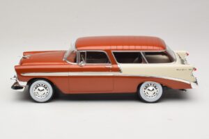 Chevrolet Bel Air Nomad Brūns Metālisks & Krēmkrāsa KK-Scale 1:18 KKDC181294 Metāls — attēls 3 no 6