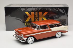 Chevrolet Bel Air Nomad Brūns Metālisks & Krēmkrāsa KK-Scale 1:18 KKDC181294 Metāls — attēls 6 no 6
