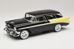 Chevrolet Bel Air Nomad Custom Melns & Gaiši Dzeltens KK-Scale 1:18 KKDC181293 Metāls