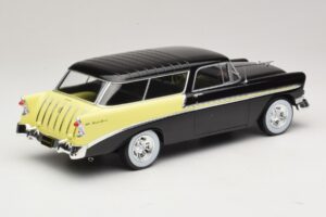 Chevrolet Bel Air Nomad Custom Melns & Gaiši Dzeltens KK-Scale 1:18 KKDC181293 Metāls — attēls 2 no 6