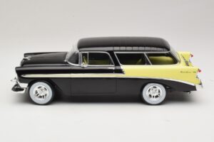 Chevrolet Bel Air Nomad Custom Melns & Gaiši Dzeltens KK-Scale 1:18 KKDC181293 Metāls — attēls 3 no 6