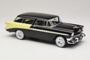 Chevrolet Bel Air Nomad Custom Melns & Gaiši Dzeltens KK-Scale 1:18 KKDC181293 Metāls — attēls 4 no 6