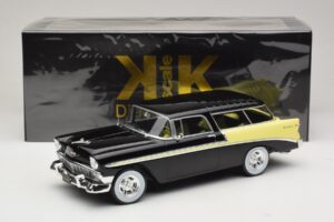 Chevrolet Bel Air Nomad Custom Melns & Gaiši Dzeltens KK-Scale 1:18 KKDC181293 Metāls — attēls 6 no 6
