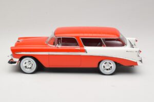 Chevrolet Bel Air Nomad Custom Gaiši Sarkans & Balts KK-Scale 1:18 KKDC181291 Metāls — attēls 3 no 6