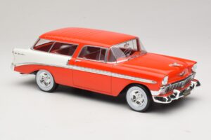 Chevrolet Bel Air Nomad Custom Gaiši Sarkans & Balts KK-Scale 1:18 KKDC181291 Metāls — attēls 4 no 6
