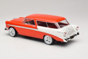 Chevrolet Bel Air Nomad Custom Gaiši Sarkans & Balts KK-Scale 1:18 KKDC181291 Metāls — attēls 5 no 6