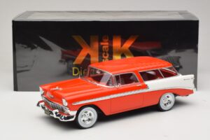 Chevrolet Bel Air Nomad Custom Gaiši Sarkans & Balts KK-Scale 1:18 KKDC181291 Metāls — attēls 6 no 6