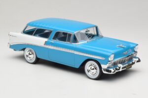 Chevrolet Bel Air Nomad Tirkīza & Balts KK-Scale 1:18 KKDC181292 Metāls — attēls 4 no 6