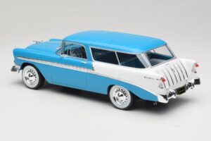 Chevrolet Bel Air Nomad Tirkīza & Balts KK-Scale 1:18 KKDC181292 Metāls — attēls 5 no 6