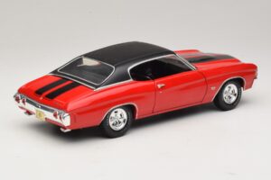 Chevrolet Chevelle SS454 Sarkans Maisto 1:18 31890-P1 Metāls — attēls 3 no 8