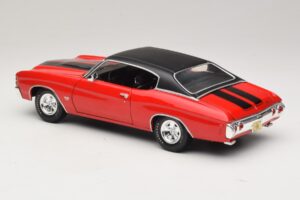 Chevrolet Chevelle SS454 Sarkans Maisto 1:18 31890-P1 Metāls — attēls 7 no 8