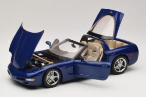 Chevrolet Corvette C5 Commemorative Edition Zils AUTOart 1:18 71157 Metāls — attēls 2 no 9