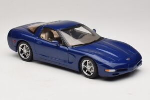 Chevrolet Corvette C5 Commemorative Edition Zils AUTOart 1:18 71157 Metāls — attēls 7 no 9
