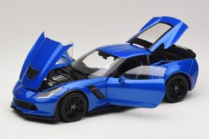 Chevrolet Corvette C7 Z06 Laguna Blue Tintcoat AUTOart 1:18 71265 Kompozīts — attēls 2 no 8