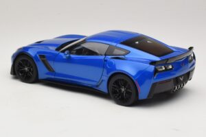 Chevrolet Corvette C7 Z06 Laguna Blue Tintcoat AUTOart 1:18 71265 Kompozīts — attēls 7 no 8