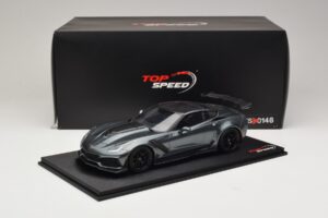 Chevrolet Corvette C7 ZR-1 Shadow Grey Metallic TopSpeed 1:18 TS0148 Sveķi — attēls 6 no 6