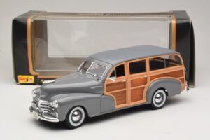 Chevrolet Fleetmaster Woody Pelēks Maisto 1:18 31854 Metāls — attēls 8 no 8