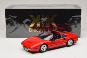 Ferrari 328 GTS Sarkans Ar Melnu Interjeru KK-Scale 1:18 KKDC180551 Metāls — attēls 7 no 7