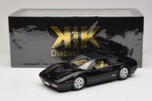 Ferrari 328 GTS US Version Melns Miami Vice Sonny KK-Scale 1:18 KKDC181702 Metāls — attēls 7 no 7
