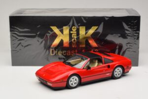 Ferrari 328 GTS US Versija Sarkans Beverly Hills Cop II Ar Bēšu Interjeru KK-Scale 1:18 KKDC181701 Metāls — attēls 7 no 7