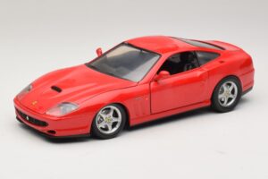 Ferrari 550 Maranello Sarkans Majorette 1:18 5974 Metāls