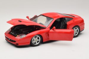 Ferrari 550 Maranello Sarkans Majorette 1:18 5974 Metāls — attēls 2 no 8