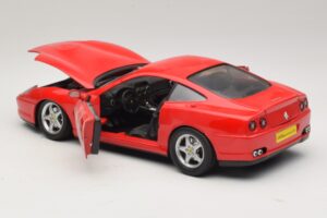 Ferrari 550 Maranello Sarkans Majorette 1:18 5974 Metāls — attēls 5 no 8