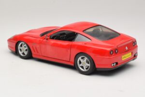 Ferrari 550 Maranello Sarkans Majorette 1:18 5974 Metāls — attēls 7 no 8