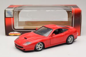 Ferrari 550 Maranello Sarkans Majorette 1:18 5974 Metāls — attēls 8 no 8