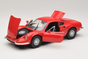 Ferrari Dino 246 Sarkans Majorette 1:18 5271 Metāls — attēls 2 no 8