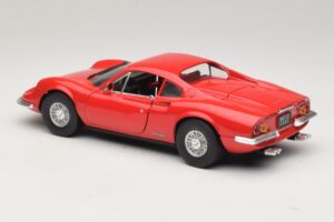 Ferrari Dino 246 Sarkans Majorette 1:18 5271 Metāls — attēls 7 no 8