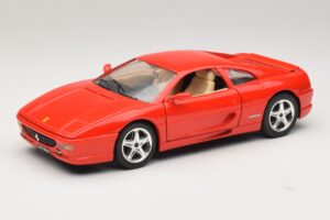 Ferrari F355 Sarkans Majorette 1:18 03488200 Metāls