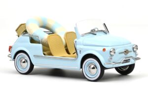 Fiat 500 Jolly Zils Norev 1:18 187793 Metāls