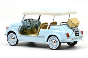 Fiat 500 Jolly Zils Norev 1:18 187793 Metāls — attēls 3 no 5