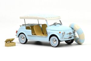 Fiat 500 Jolly Zils Norev 1:18 187793 Metāls — attēls 4 no 5
