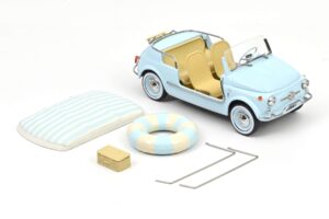 Fiat 500 Jolly Zils Norev 1:18 187793 Metāls — attēls 5 no 5