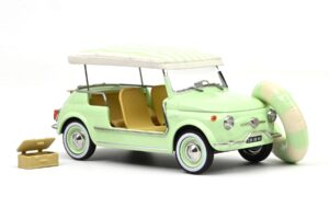 Fiat 500 Jolly Zaļš Norev 1:18 187794 Metāls — attēls 4 no 5
