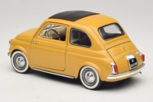 Fiat 500 Dzeltens Solido 1:18 8042 Metāls — attēls 7 no 8