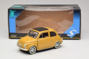 Fiat 500 Dzeltens Solido 1:18 8042 Metāls — attēls 8 no 8