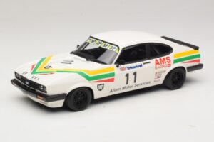 Ford Capri 3.0 #11 Allam Motor Services Silverstone Club Circuit Race BSCC 1979 Minichamps 1:18 155798611 Metāls