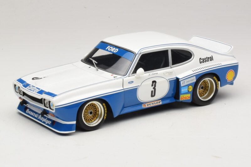 Ford Capri RS3100 #3 K. Ludwig Hockenheimring DRM 1975 Minichamps 1:18 180758003 Metāls