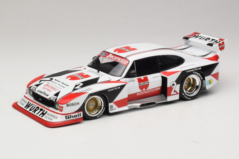 Ford Capri Turbo Group 5 Wurth #2 K. Ludwig DRM Champion 1981 Minichamps 1:18 100818602 Metāls