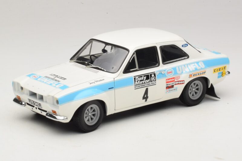 Ford Escort Mk1 RS1600 #4 R. Clark / T. Mason Winners RAC Rally 1972 Minichamps 1:18 100728104 Metāls